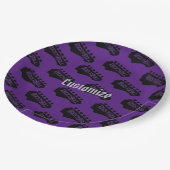 Rock- en Roll Guitar-pattern Papieren Bordje (Gekanteld)