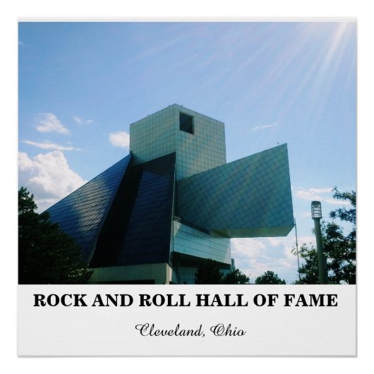 ROCK EN ROLL HALL FAME PERFECT POSTER (Voorkant)