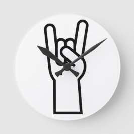 Rock en Roll Hand Ronde Klok