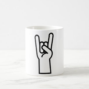 Rock- en Roll-handsymbool Koffiemok