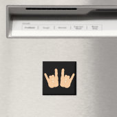 Rock- en Roll-handtekeningen Magneet (Insitu (Vaatwasser))