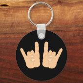 Rock- en Roll-handtekeningen Sleutelhanger (Voorkant)