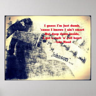 Rock en Roll Heart Poster