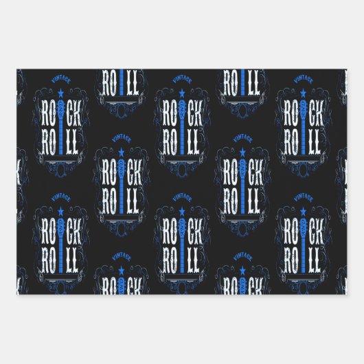 Rock en Roll Inpakpapier Vel (Voorkant)