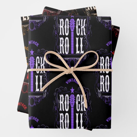  Rock en Roll Inpakpapier Vel (In situ)