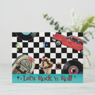 Rock en Roll Invitation