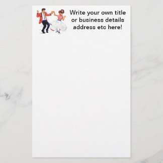 Rock en Roll. Klassieke dansnostalgie van 1950 Briefpapier