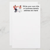 Rock en Roll. Klassieke dansnostalgie van 1950 Briefpapier (Voorkant / Achterkant)