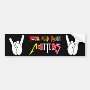 Rock en Roll Matters Classic Bumpersticker