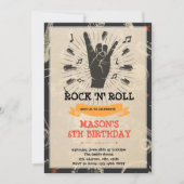 Rock- en roll-muziekdans-uitnodiging save the date (Voorkant)