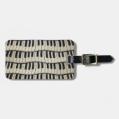 Rock- en Roll Piano-sleutels Bagagelabel (Voorkant horizontaal)