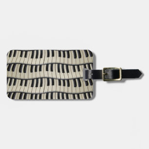 Rock- en Roll Piano-sleutels Bagagelabel