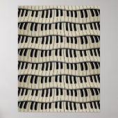 Rock- en Roll Piano-sleutels Poster (Voorkant)