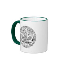 Rock- en Roll Pot Leaf Word Art