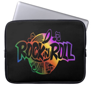 Rock- en Roll Rainbow-laptophoes Laptop Sleeve