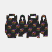 Rock- en Roll Rainbow Music Pattern-voordeelbox Bedankdoosjes (Uitgevouwen)