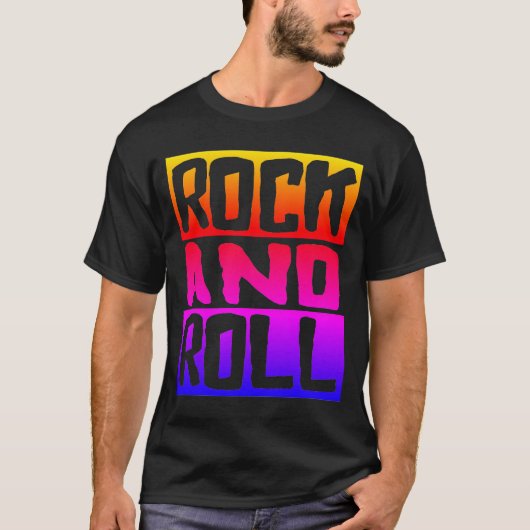 Rock en Roll Retro T-shirt (Voorkant)