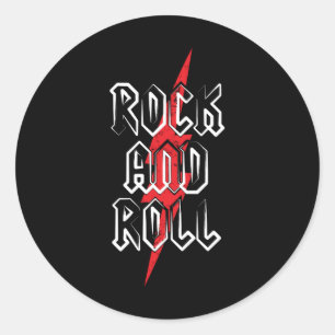 ROCK EN ROLL RONDE STICKER