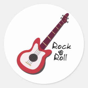 Rock en Roll Ronde Sticker