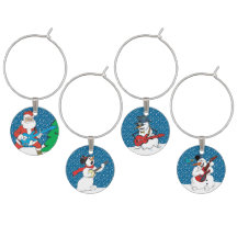 Rock en Roll Santa Claus en Snowmen