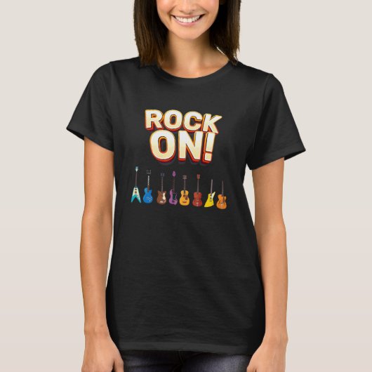 Rock- en Rollgitaren T-shirt (Voorkant)