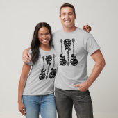 Rock- en Rolltekstontwerp T-shirt (Unisex)