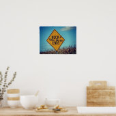 Rock Ends Road Sign Graffitti, Rock and Roll Poster (Keuken)