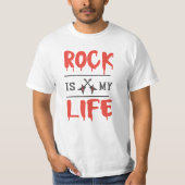 rock est ma vie : t-shirt classique (Devant)