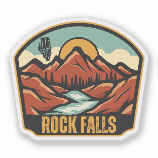 Rock Falls, Illinois Sticker (Voorkant)