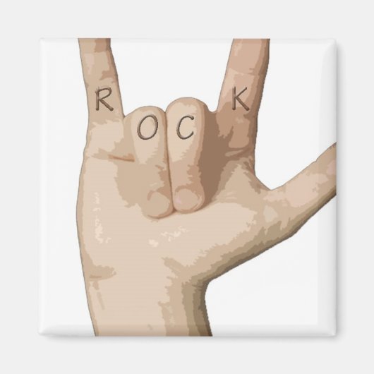 Rock Fingers Magneet (Voorkant)