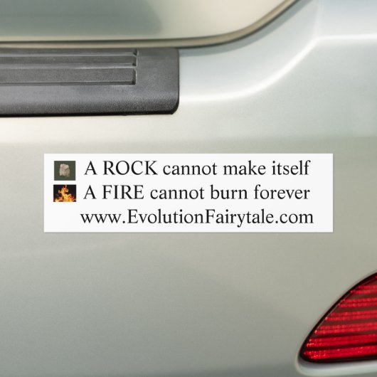 Rock & Fire w/website Bumpersticker (Op auto)