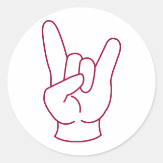 Rock Fist Ronde Sticker