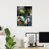 Rock-formaties en grotten in Alaska Collage Poster (Thuiskantoor)