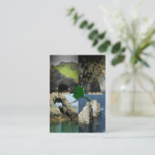 Rock-formaties en grotten in Alaska Collage Visitekaartje (Staand voorkant)