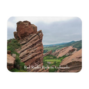 Rock-formaties en Rigges omringend Red Rocks Magneet