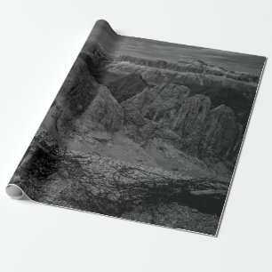ROCK FORMATION IN GRAYSCALE FOTO CADEAUPAPIER