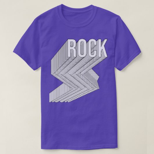rock geometrisch t-shirt (Design voorkant)