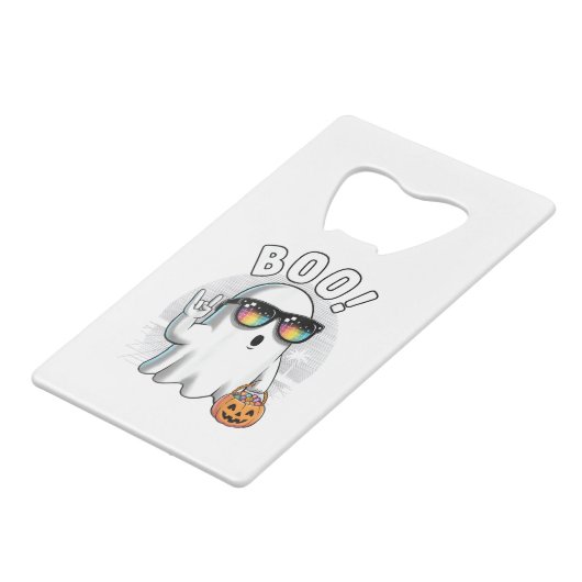 Rock Ghost Retro Halloween Citrouille Funny Boo (Dos Angle)