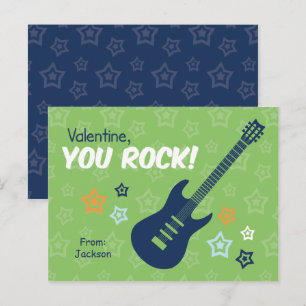 Rock Gitaar Klasse Valentijns Feestdagenkaart