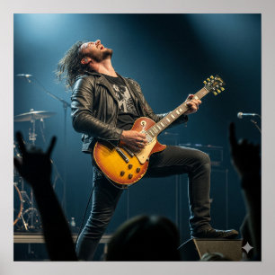 Rock gitaar solo poster
