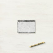 Rock Grey Granite Textuur met Tekst Post-it® Notes (Op bureau)