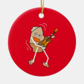 Rock Guitar Keramisch Ornament (Voorkant)