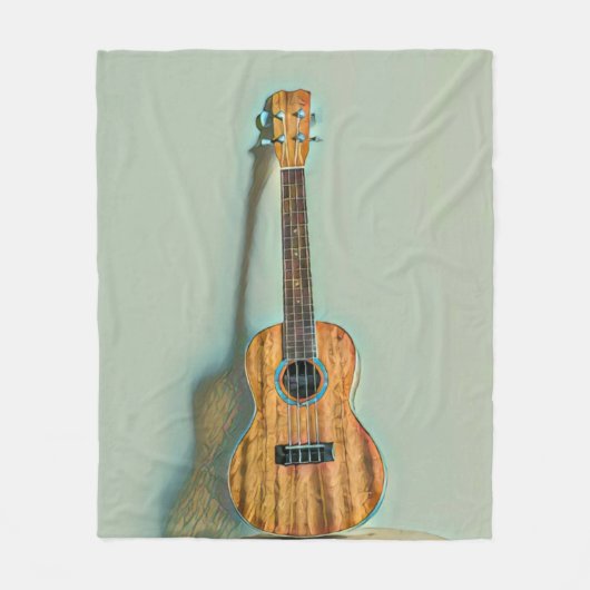 Rock guitar player fleece deken (Voorkant)