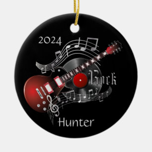 Rock Guitar 🎸-Red Keramisch Ornament