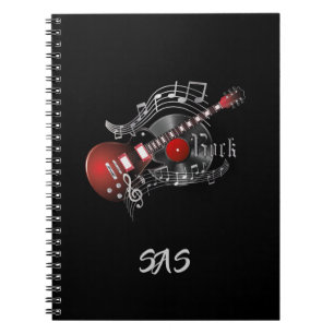 Rock Guitar - Red Notitieboek