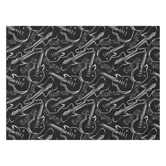 Rock guitar tafelkleed (Voorkant (Horizontaal))