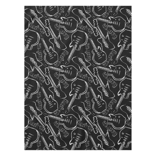 Rock guitar tafelkleed (Voorkant)