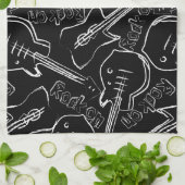 Rock guitar theedoek (Gevouwen)