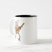 Rock Guitar Tweekleurige Koffiemok (Voorkant links)