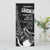 Rock Guitare Black Invitation (Debout devant)